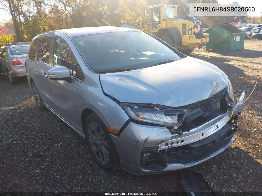 5FNRL6H84SB020560 2025 Honda Odyssey Touring