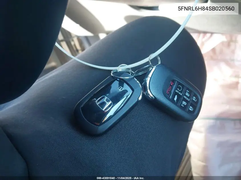 5FNRL6H84SB020560 2025 Honda Odyssey Touring