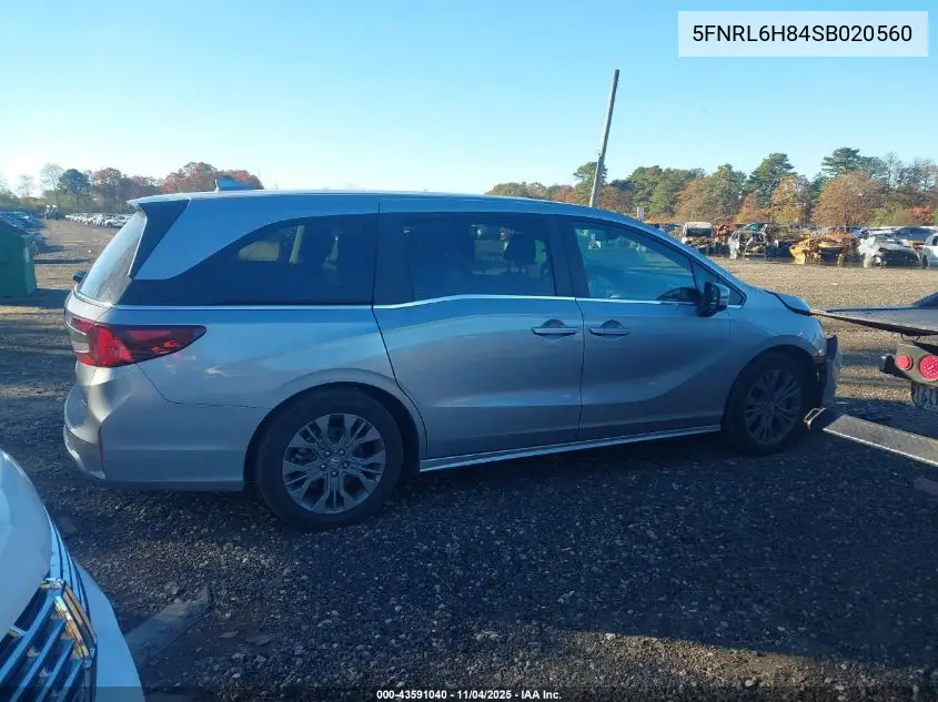 5FNRL6H84SB020560 2025 Honda Odyssey Touring