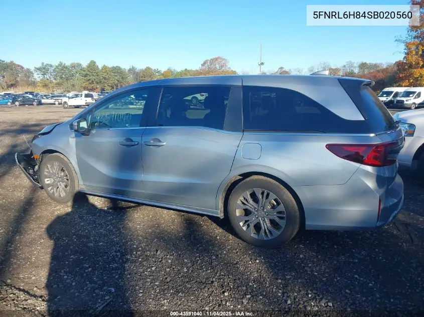 5FNRL6H84SB020560 2025 Honda Odyssey Touring