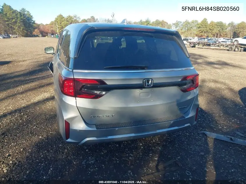 5FNRL6H84SB020560 2025 Honda Odyssey Touring