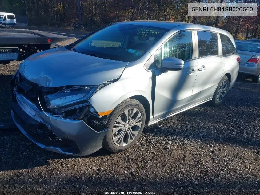 5FNRL6H84SB020560 2025 Honda Odyssey Touring