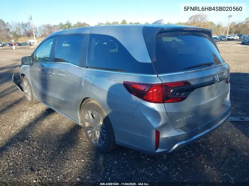 5FNRL6H84SB020560 2025 Honda Odyssey Touring