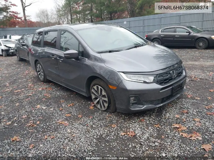 5FNRL6H67SB068374 2025 Honda Odyssey Ex-L