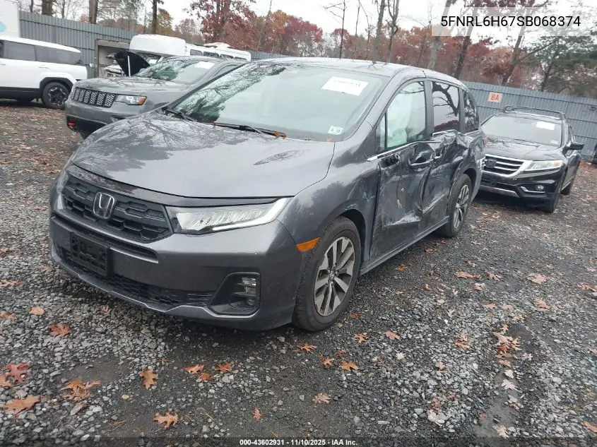 5FNRL6H67SB068374 2025 Honda Odyssey Ex-L