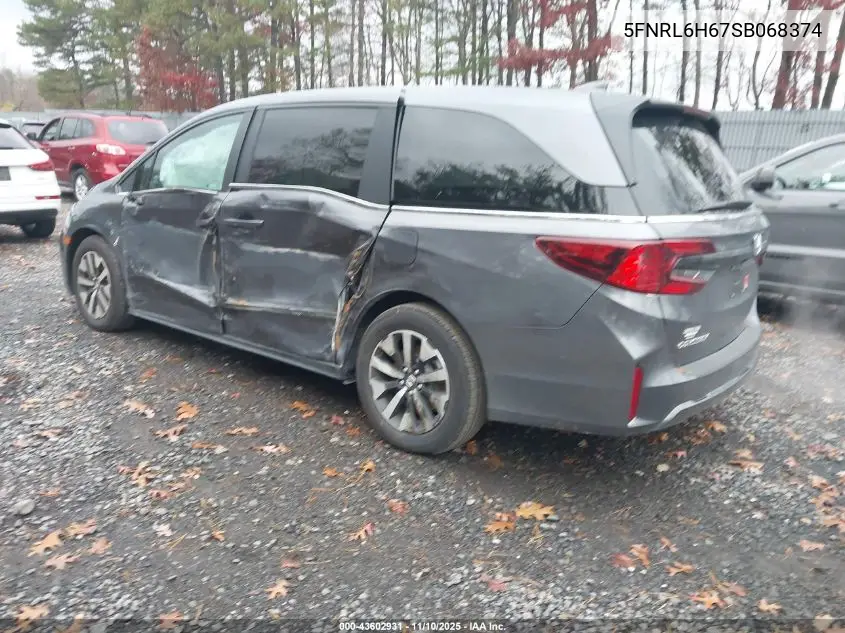 5FNRL6H67SB068374 2025 Honda Odyssey Ex-L