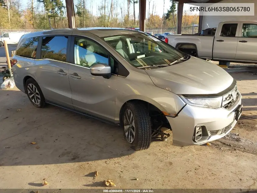 5FNRL6H63SB065780 2025 Honda Odyssey Ex-L