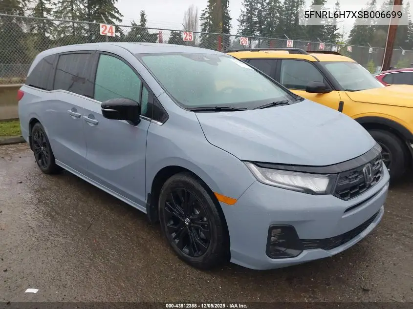 5FNRL6H7XSB006699 2025 Honda Odyssey Sport-L