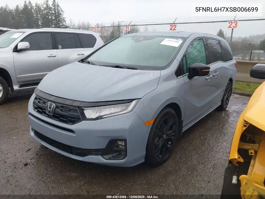 5FNRL6H7XSB006699 2025 Honda Odyssey Sport-L
