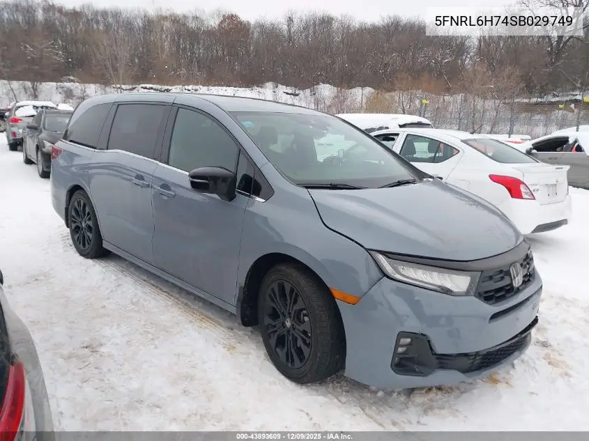5FNRL6H74SB029749 2025 Honda Odyssey Sport-L