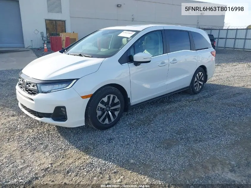 5FNRL6H63TB016998 2026 Honda Odyssey Ex-L