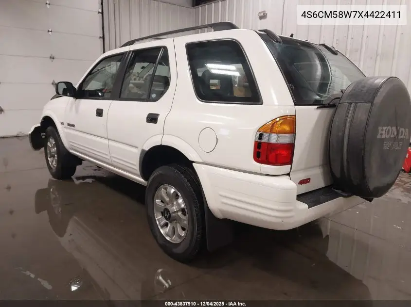 4S6CM58W7X4422411 1999 Honda Passport Ex/Lx
