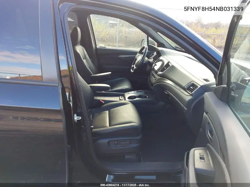 5FNYF8H54NB031339 2022 Honda Passport Awd Ex-L