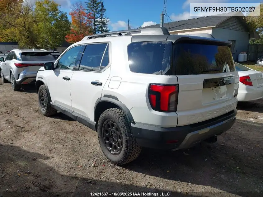 5FNYF9H80TB502027 2026 Honda Passport