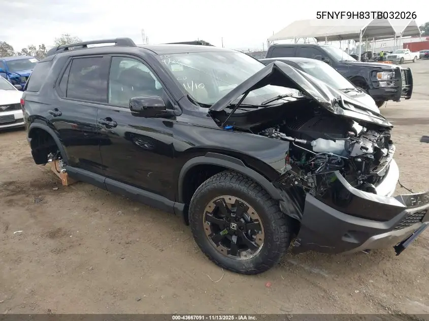 5FNYF9H83TB032026 2026 Honda Passport Awd Trailsport Elite/Awd Trailsport Elite Blackout