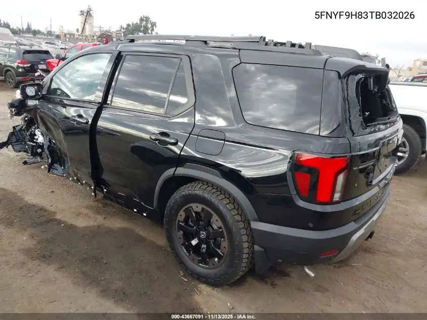 5FNYF9H83TB032026 2026 Honda Passport Awd Trailsport Elite/Awd Trailsport Elite Blackout