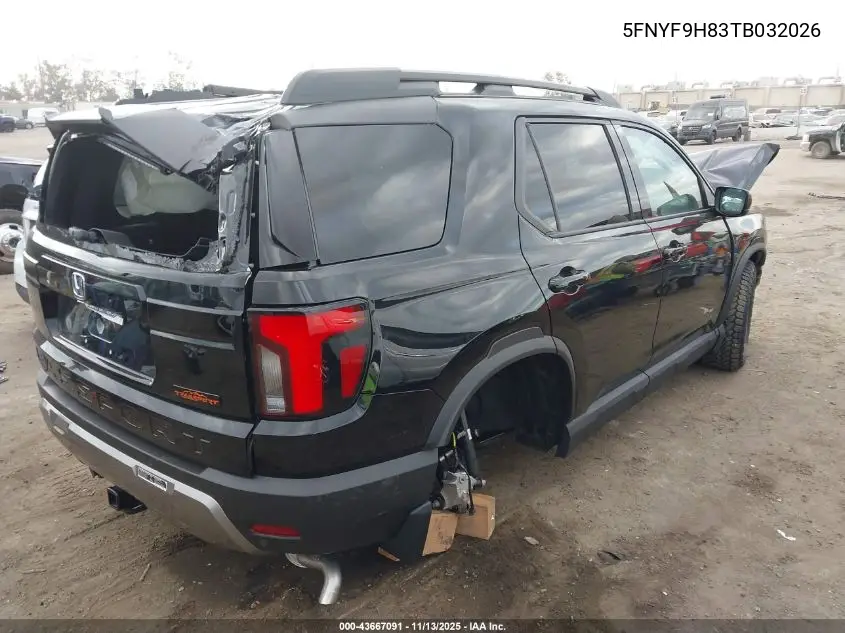 5FNYF9H83TB032026 2026 Honda Passport Awd Trailsport Elite/Awd Trailsport Elite Blackout