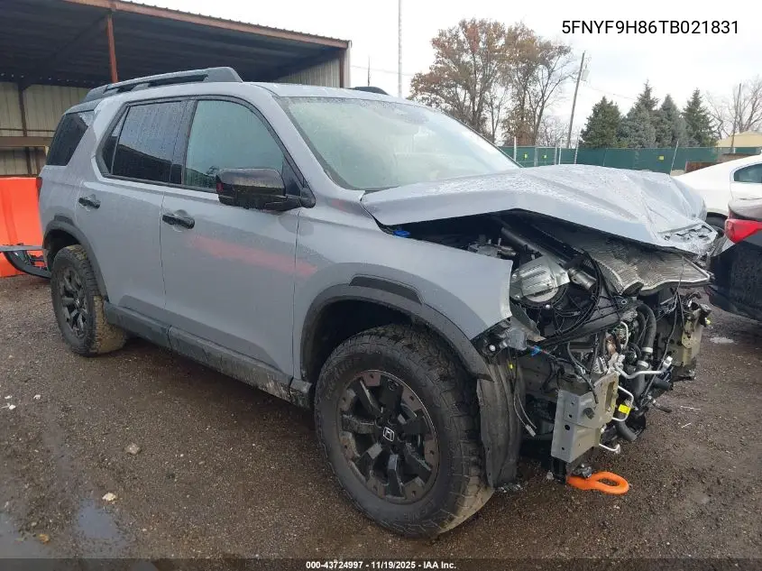 5FNYF9H86TB021831 2026 Honda Passport Awd Trailsport Elite/Awd Trailsport Elite Blackout