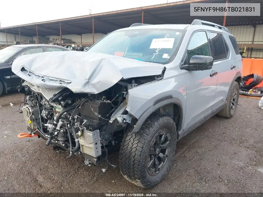 5FNYF9H86TB021831 2026 Honda Passport Awd Trailsport Elite/Awd Trailsport Elite Blackout