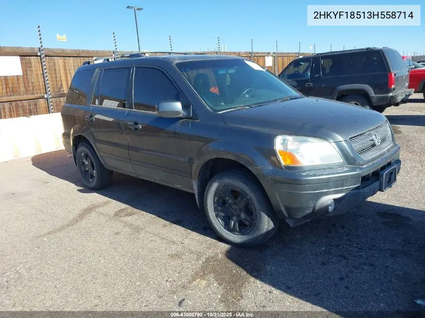 2HKYF18513H558714 2003 Honda Pilot Ex-L
