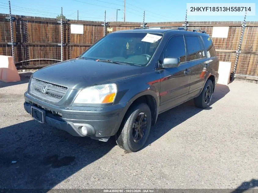2HKYF18513H558714 2003 Honda Pilot Ex-L