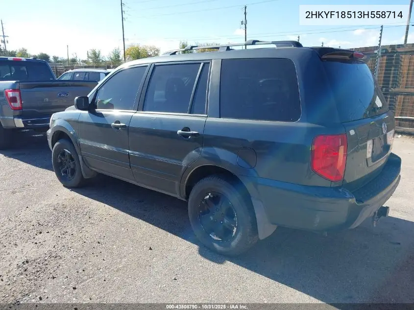 2HKYF18513H558714 2003 Honda Pilot Ex-L