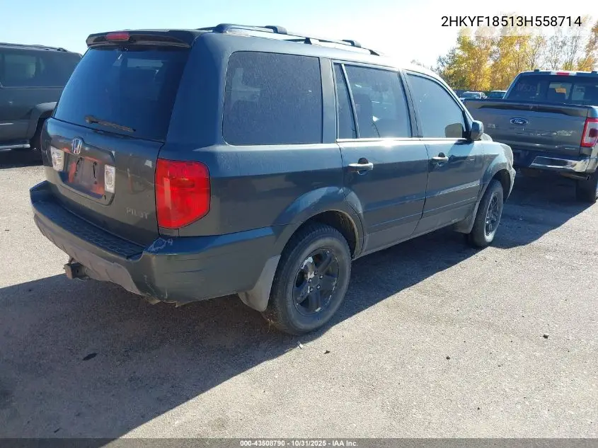 2HKYF18513H558714 2003 Honda Pilot Ex-L
