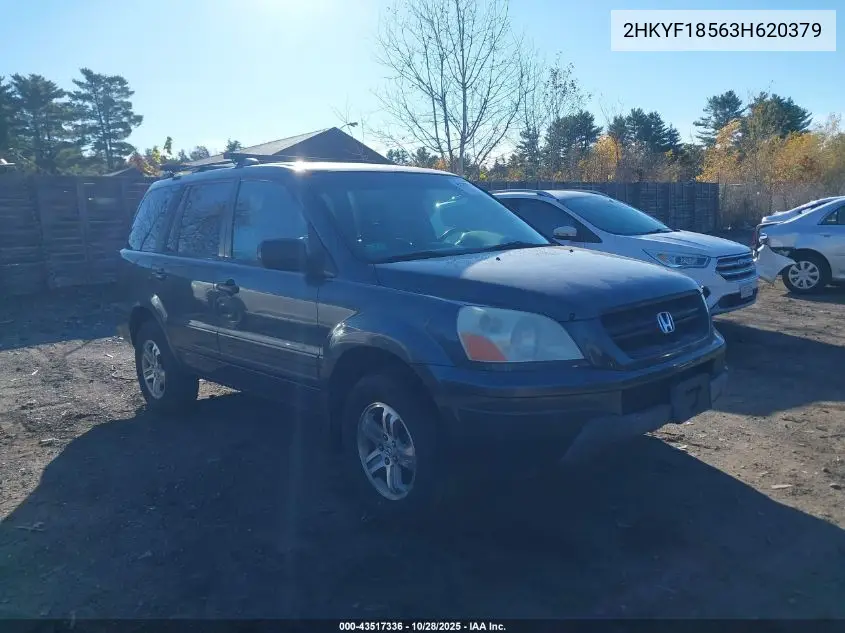 2HKYF18563H620379 2003 Honda Pilot Ex-L
