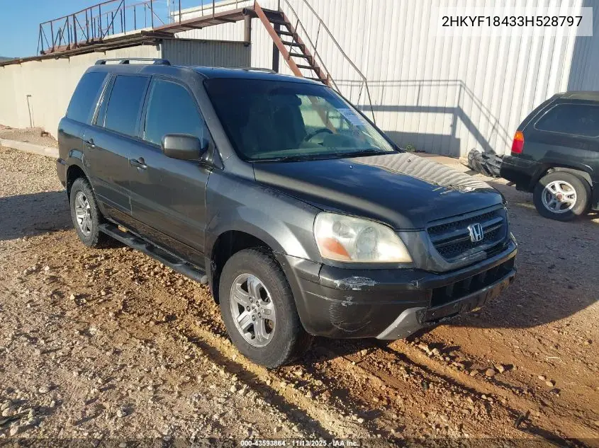 2HKYF18433H528797 2003 Honda Pilot Ex