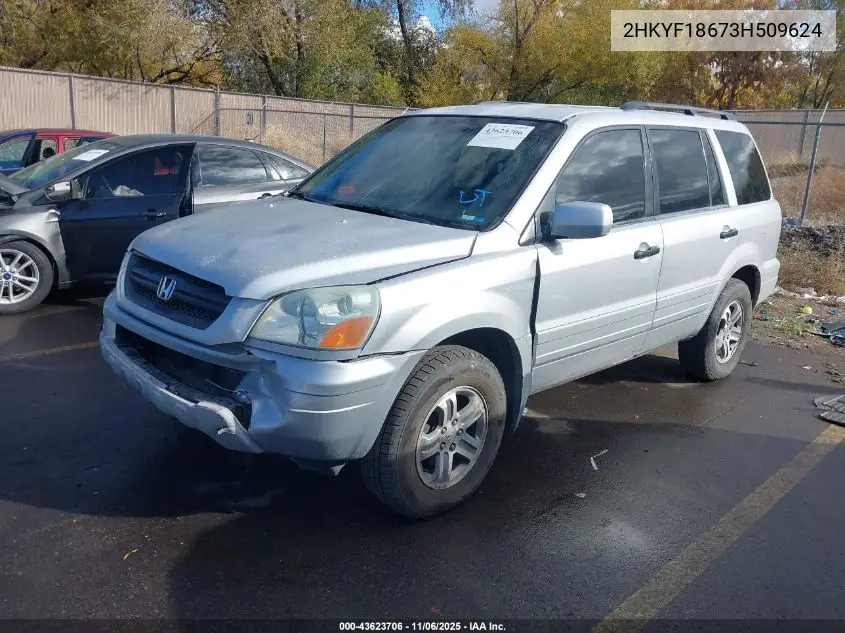 2HKYF18673H509624 2003 Honda Pilot Ex-L