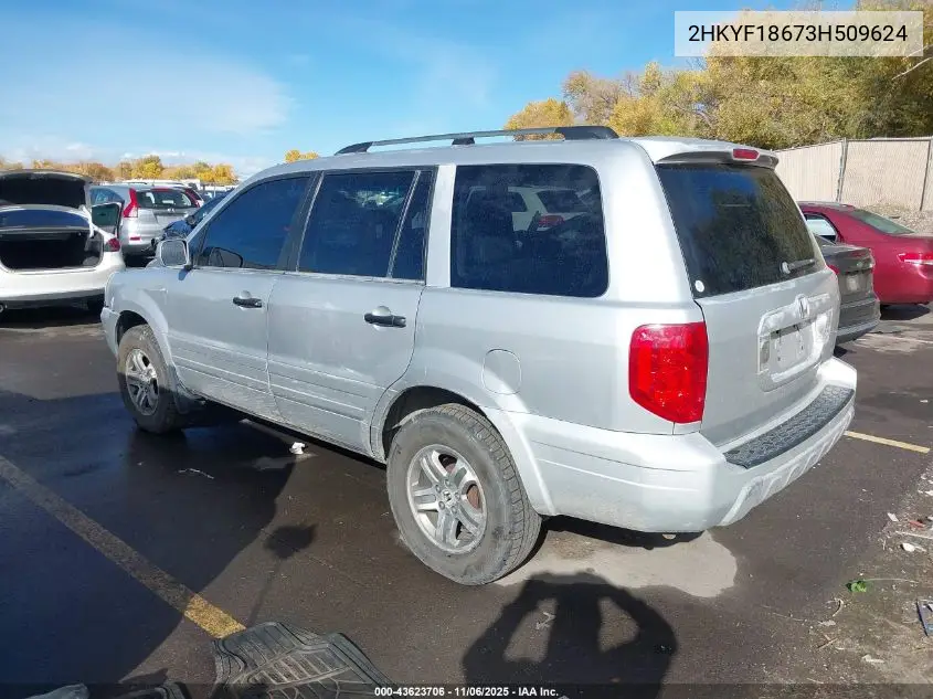 2HKYF18673H509624 2003 Honda Pilot Ex-L