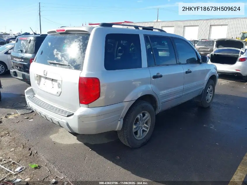2HKYF18673H509624 2003 Honda Pilot Ex-L