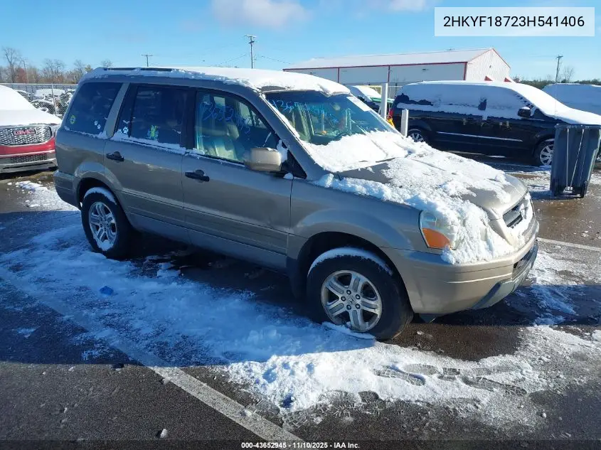 2HKYF18723H541406 2003 Honda Pilot Ex-L