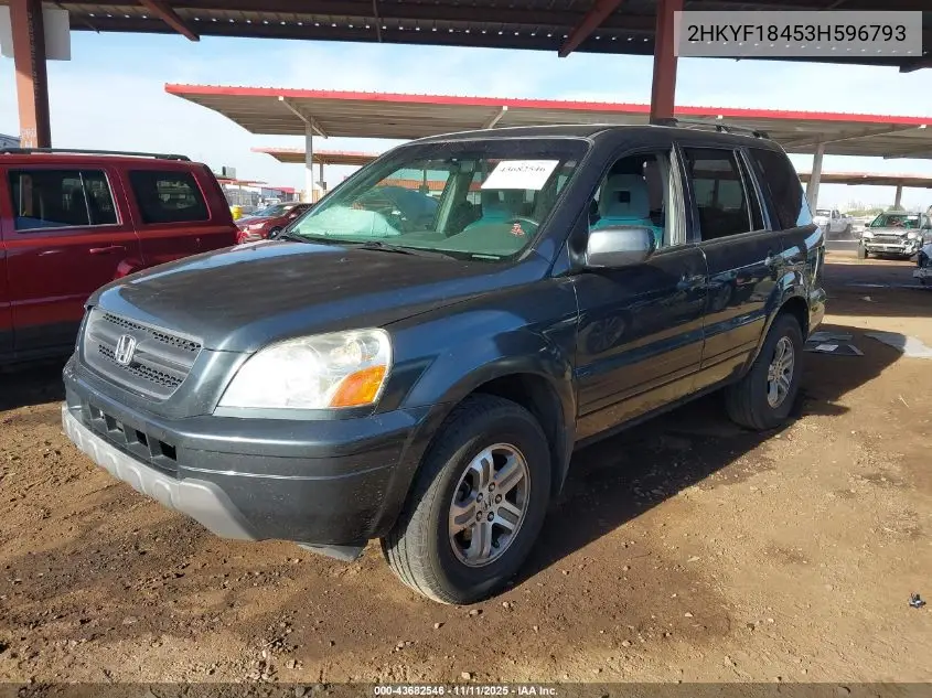 2HKYF18453H596793 2003 Honda Pilot Ex
