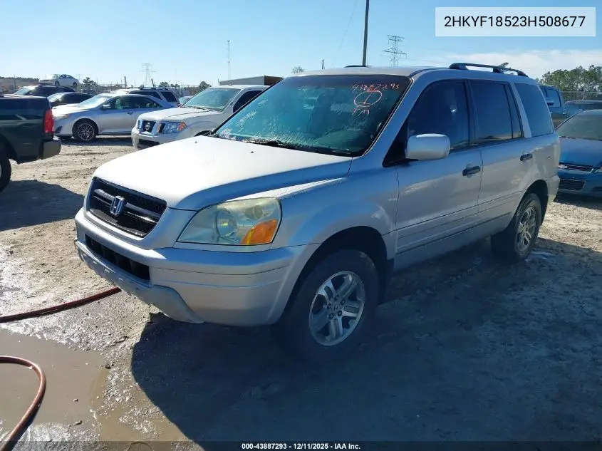 2HKYF18523H508677 2003 Honda Pilot Ex-L