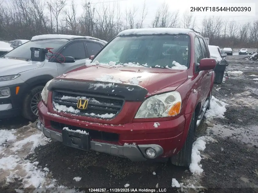 2HKYF18544H000390 2004 Honda Pilot