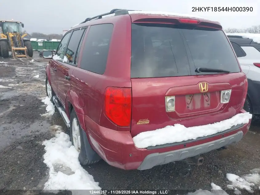 2HKYF18544H000390 2004 Honda Pilot