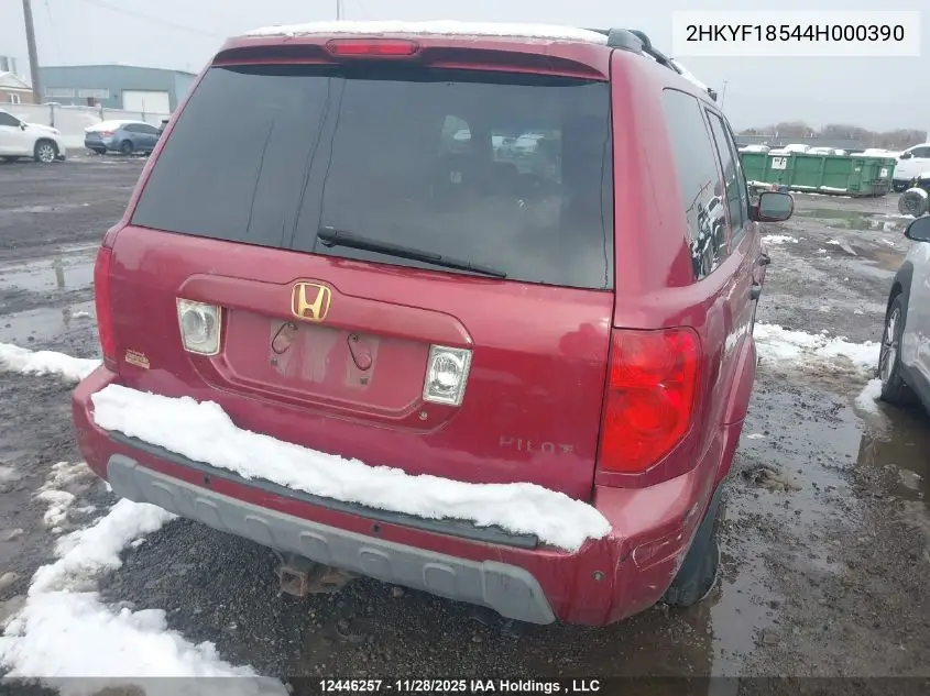 2HKYF18544H000390 2004 Honda Pilot