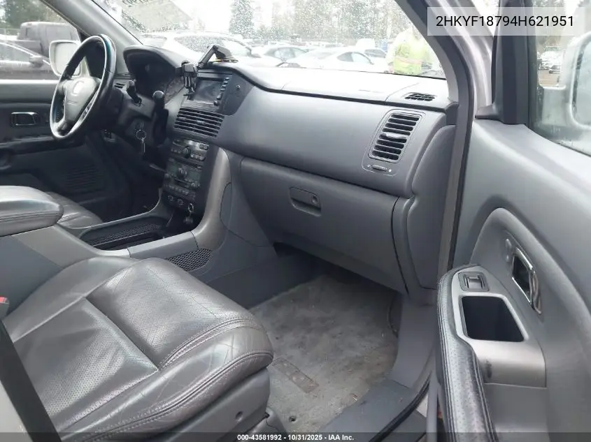 2HKYF18794H621951 2004 Honda Pilot Ex-L