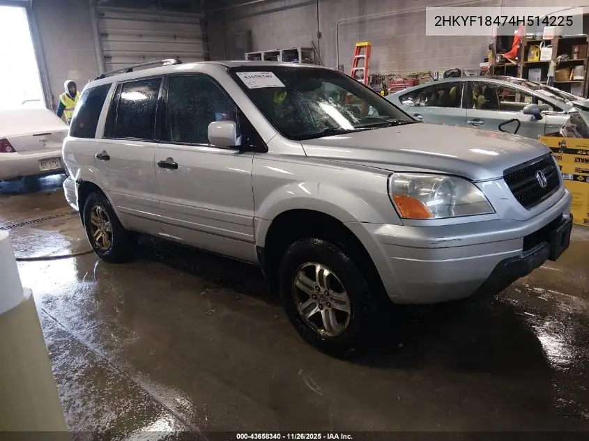 2HKYF18474H514225 2004 Honda Pilot Ex