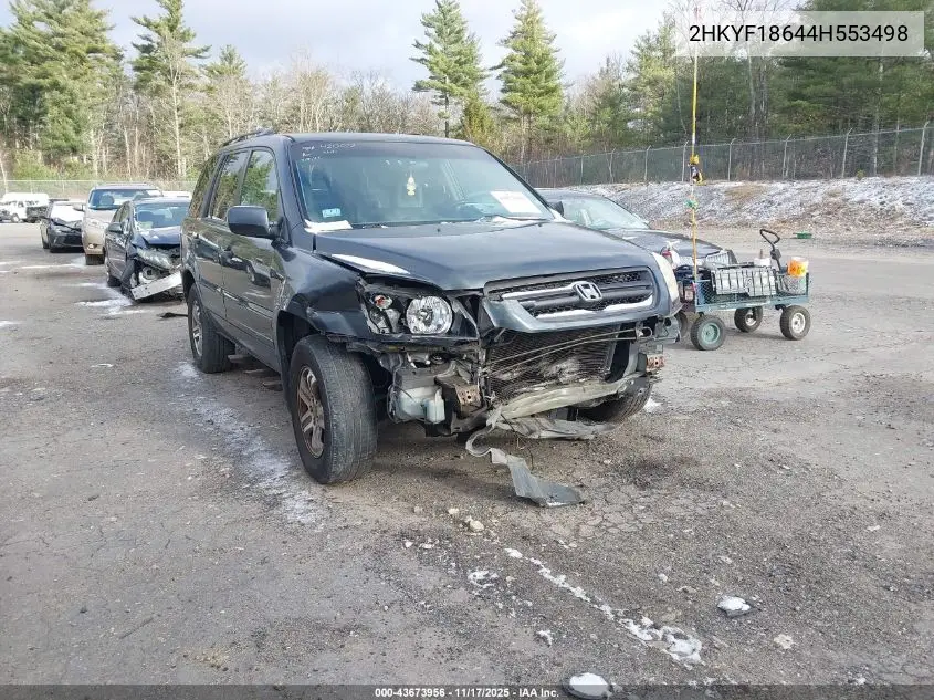 2HKYF18644H553498 2004 Honda Pilot Ex-L