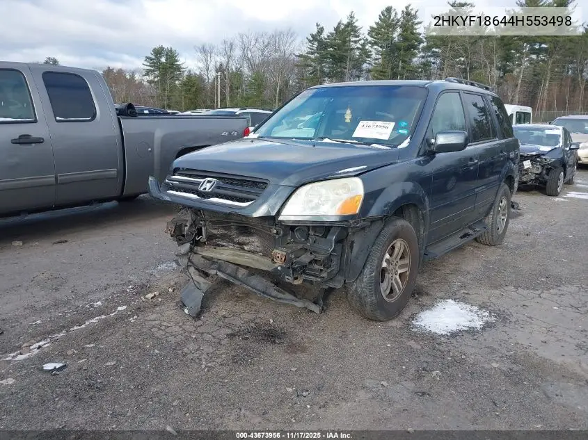 2HKYF18644H553498 2004 Honda Pilot Ex-L
