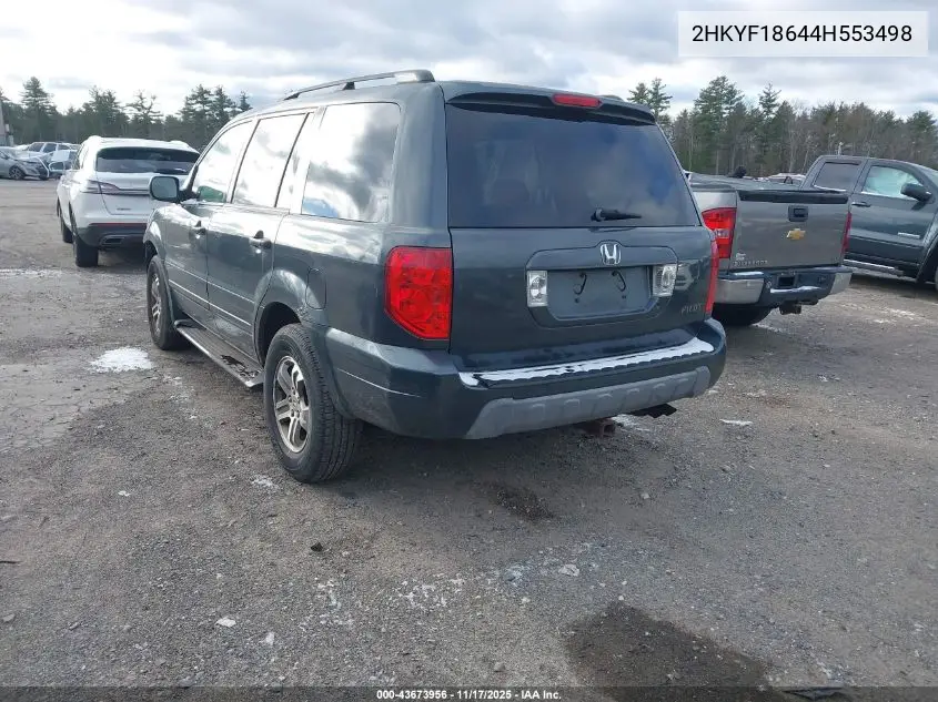 2HKYF18644H553498 2004 Honda Pilot Ex-L