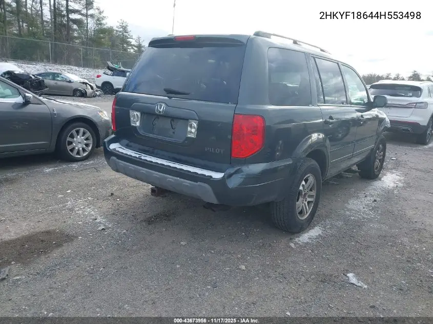 2HKYF18644H553498 2004 Honda Pilot Ex-L