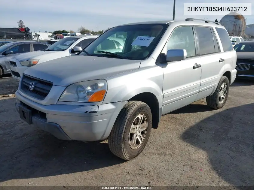 2HKYF18534H623712 2004 Honda Pilot Ex-L