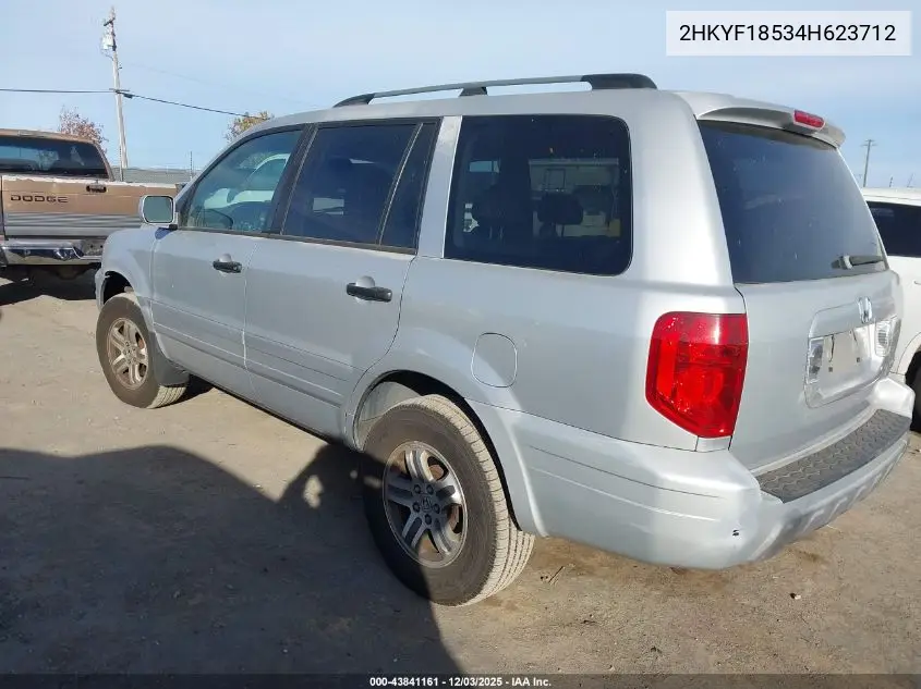 2HKYF18534H623712 2004 Honda Pilot Ex-L