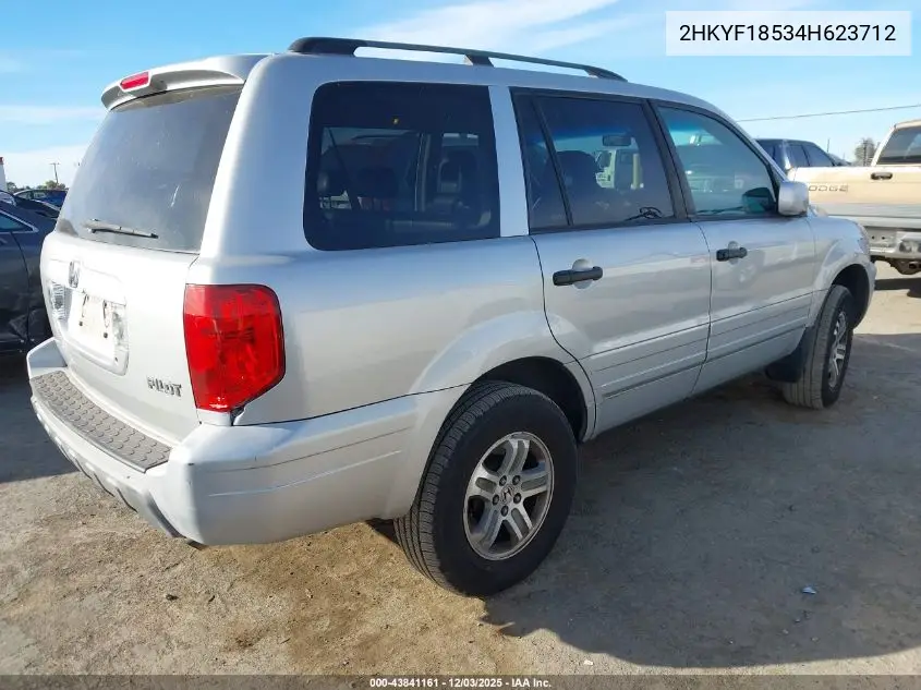 2HKYF18534H623712 2004 Honda Pilot Ex-L