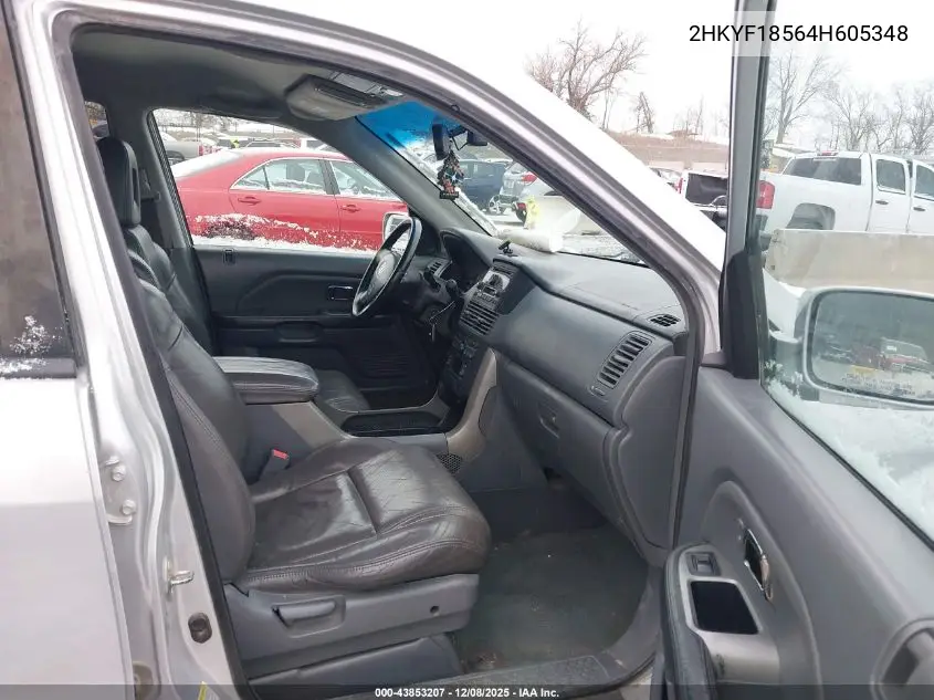 2HKYF18564H605348 2004 Honda Pilot Ex-L