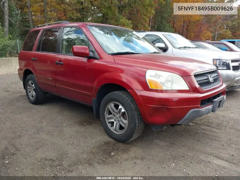 5FNYF18495B009626 2005 Honda Pilot Ex