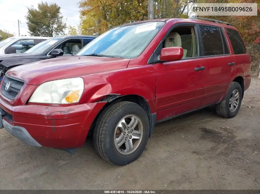 5FNYF18495B009626 2005 Honda Pilot Ex